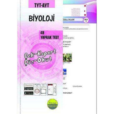 Pano Yayınevi TYT AYT Biyoloji 48 Yaprak Test