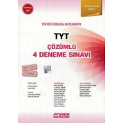 Esen Yayınları TYT Çözümlü 4 Deneme Sınavı - Kırmızı Seri