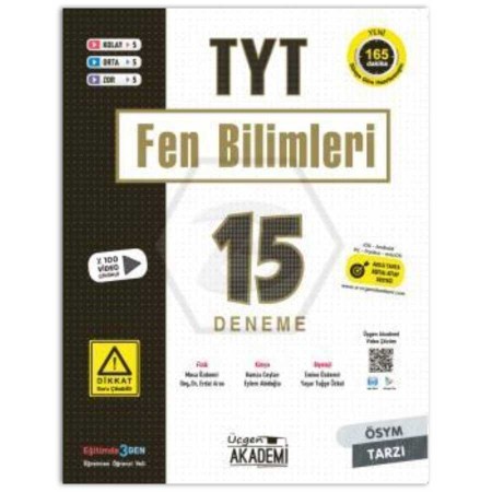 Üçgen Akademi TYT Fen Bilimleri 15 li Deneme Sınavı 