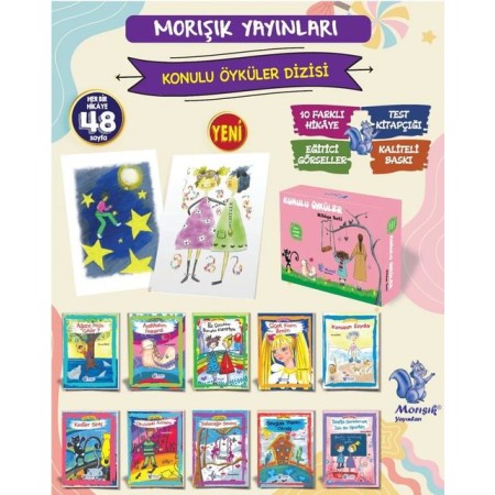 Morışık Yayınları Konulu Öyküler Hikaye Seti 10 Kitap 