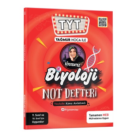 Kr akademi Yağmur Hoca ile TYT Biyosentez Biyoloji Not Defteri Tamamı El Yazılı