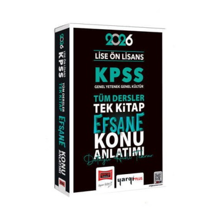 Yargı Yayınları 2026 KPSS Lise Ön Lisans GK-GY Tüm Dersler Tek Kitap Efsane Konu Anlatımı Yargı Yayınları 2026 KPSS Lise Ön Lisans GK-GY Tüm Dersler Tek Kitap Efsane Konu Anlatımı