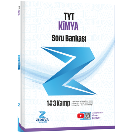 Zeduva Yayınları Meschemy Kimya TYT Kimya 1 Kitap 3 Kamp Soru Bankası Zeduva Yayınları Meschemy Kimya TYT Kimya 1 Kitap 3 Kamp Soru Bankası