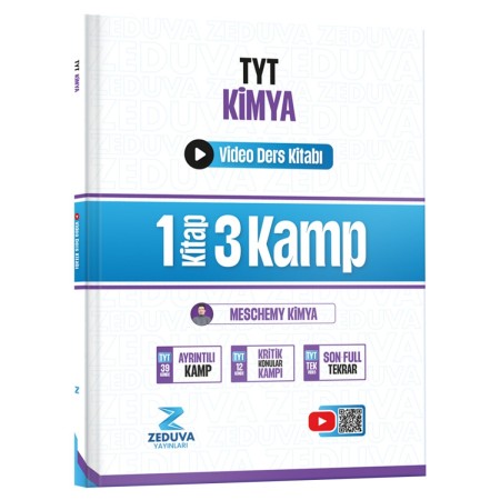 Zeduva Yayınları Meschemy Kimya TYT Kimya 1 Kitap 3 Kamp Video Ders Kitabı Zeduva Yayınları Meschemy Kimya TYT Kimya 1 Kitap 3 Kamp Video Ders Kitabı