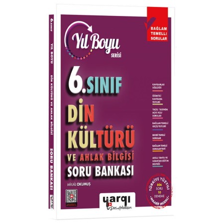 Yargı Ders Arkadaşım 6.Sınıf Din Kültürü ve Ahlak Bilgisi Yıl Boyu Soru Bankası