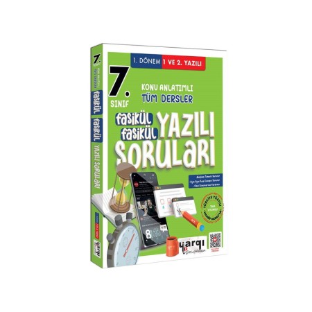 Yargı Ders Arkadaşım 7.Sınıf 1.Dönem Konu Anlatımlı Tüm Dersler Fasikül Fasikül Yazılı Soruları