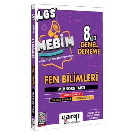 Yargı Ders Arkadaşım 8.Sınıf LGS MEBİM Fen Bilimleri 8 Adet Genel Deneme