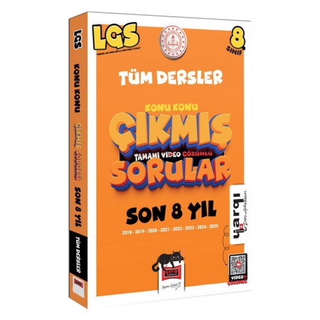 Yargı Ders Arkadaşım 8.Sınıf LGS 2018-2025 Tüm Dersler Konu Konu Son 8 Yıl Çıkmış Sorular
