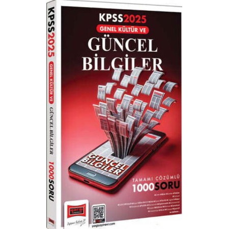 Yargı Yayınları 2025 KPSS Genel Kültür Güncel Bilgiler Tamamı Çözümlü 1000 Soru