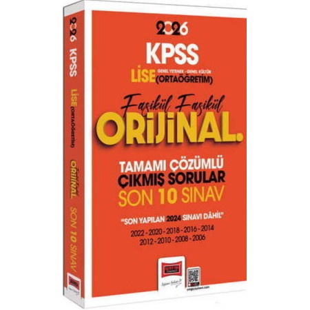 Yargı Yayınları 2026 KPSS Lise-Ortaöğretim GK-GY Fasikül Fasikül Orijinal Tamamı Çözümlü Çıkmış Son 10 Sınav