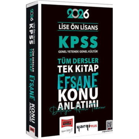Yargı Yayınları 2026 KPSS Lise Ön Lisans GK-GY Tüm Dersler Tek Kitap Efsane Konu Anlatımı