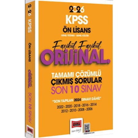 Yargı Yayınları 2026 KPSS Ön Lisans GK-GY Fasikül Fasikül Orijinal Tamamı Çözümlü Çıkmış Son 10 Sınav