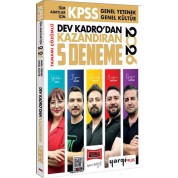 Yargı Yayınları 2026 KPSS Tüm Adaylar İçin Tamamı Çözümlü Dev Kadrodan Kazandıran 5 Deneme