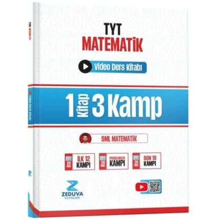 Zeduva Yayınları SML Matematik TYT Matematik 1 Kitap 3 Kamp Video Ders Kitabı